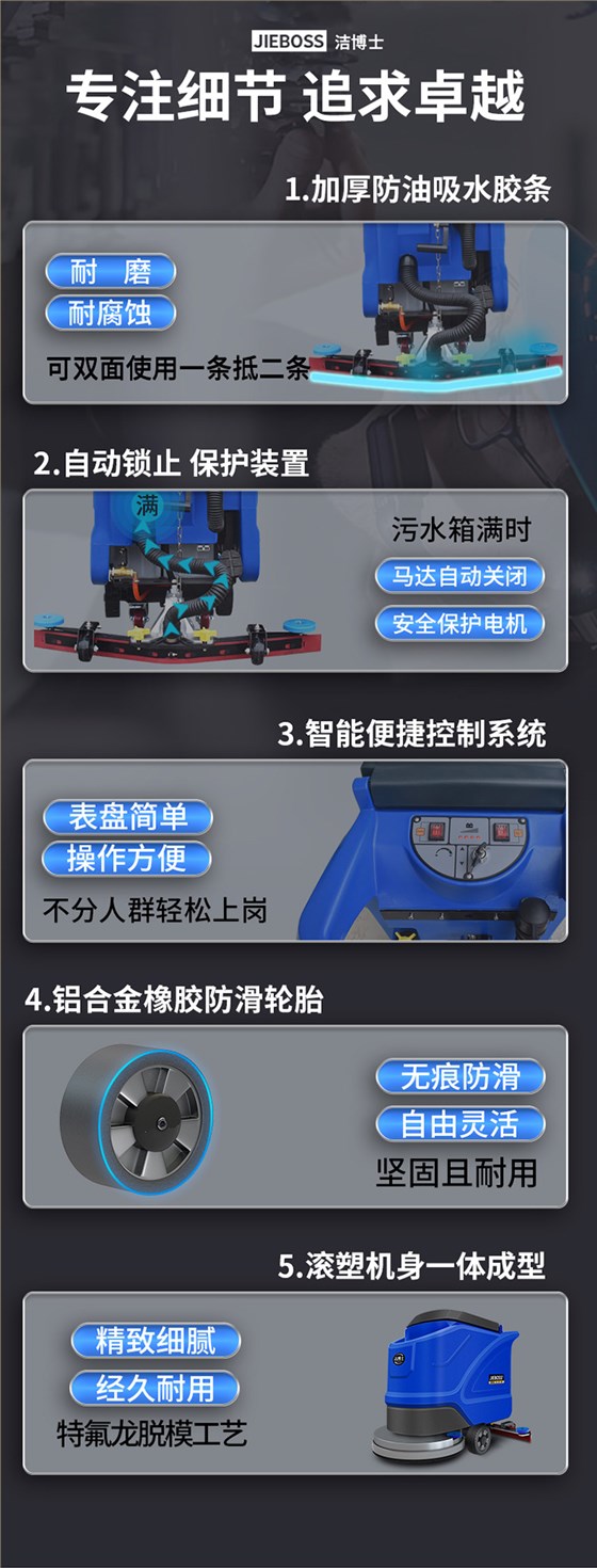 潔博士手推式電動(dòng)洗地機550X