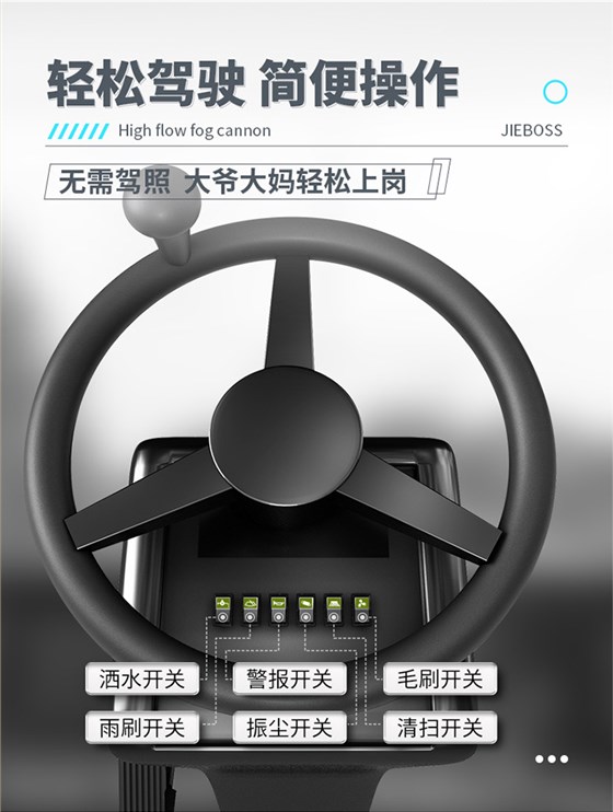 全封閉駕駛式電動(dòng)掃地車(chē)1980